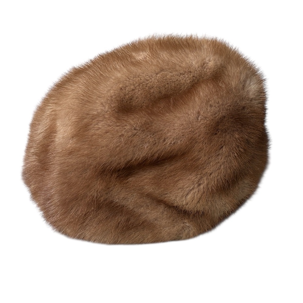 Vintage Women’s Majestic Canadian Mink Brown Real Fur Hat